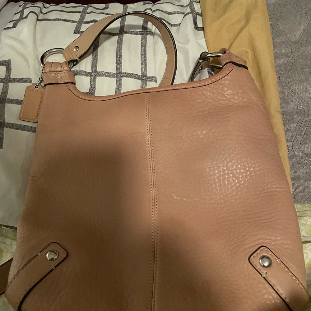Like new Coach Beige Messenger Bag